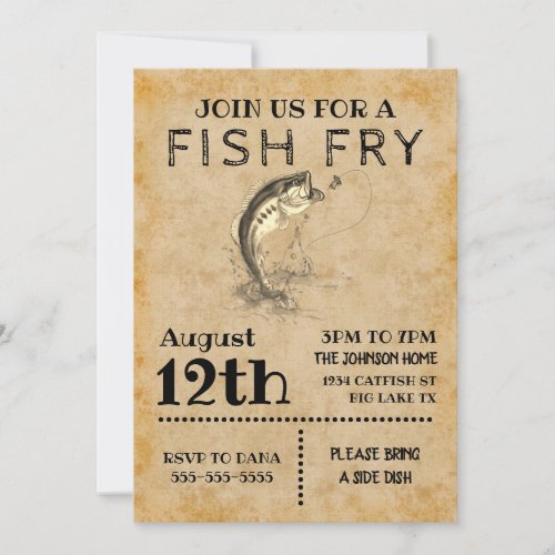 Fish Fry Invitation