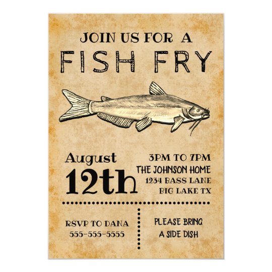 Fish Fry Invitation | Zazzle.com