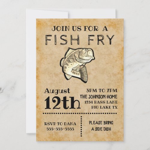 Fish Fry Invitation