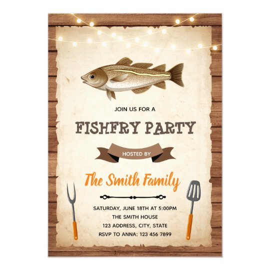 Fish Fry Invitation Template Free