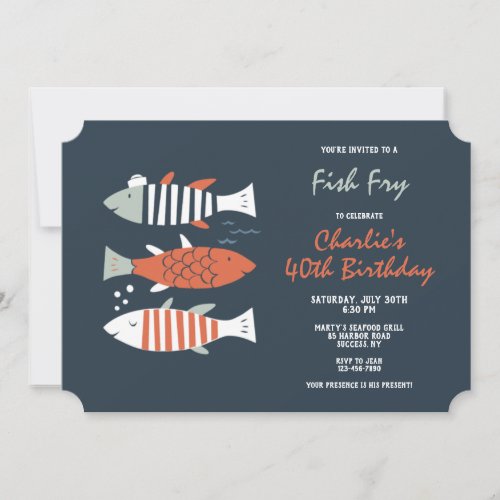 Fish Fry Party Invitation