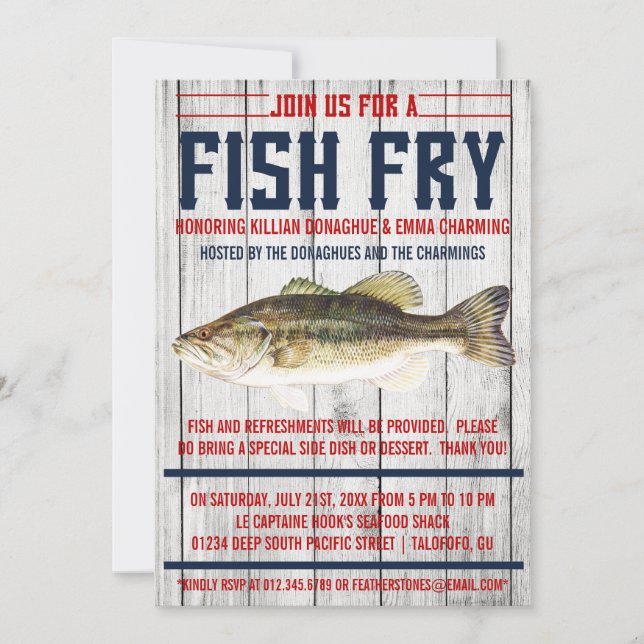 Fish Fry Party Invitations (Front)