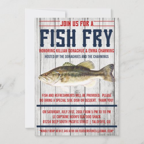 Fish Fry Party Invitations