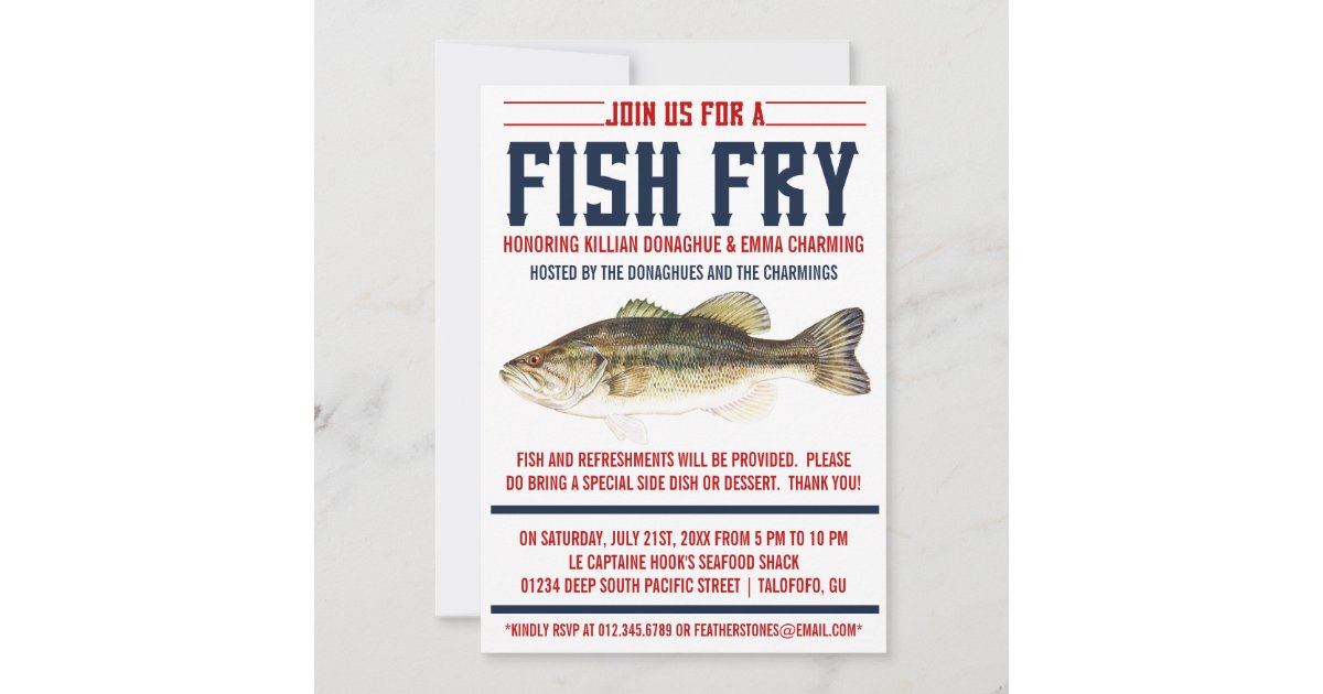 Fish Fry Party Invitations | Zazzle