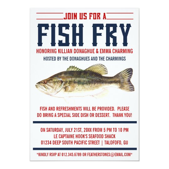 Fish Fry Party Invitations
