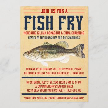 Fish Fry Party Invitations by RenImasa at Zazzle
