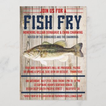 Fish Fry Party Invitations by RenImasa at Zazzle
