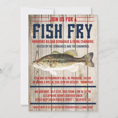 Fish Fry Party Invitations