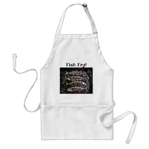 Fish Fry White Adult Apron