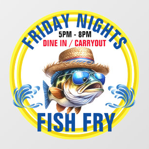 FISH FRY  WINDOW CLING