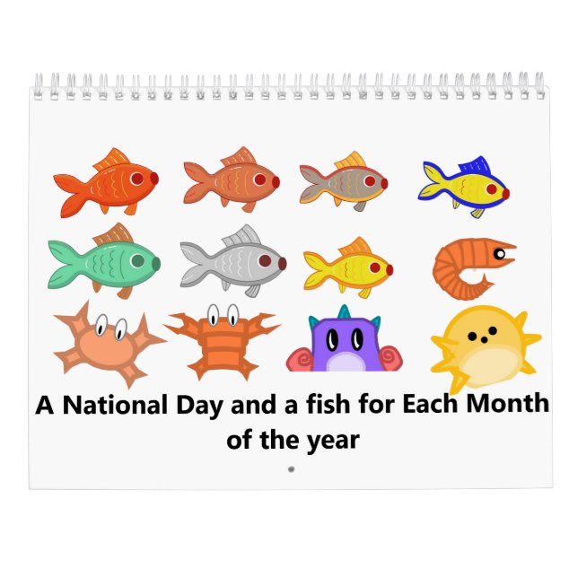 Fish Game Calendar (Back)