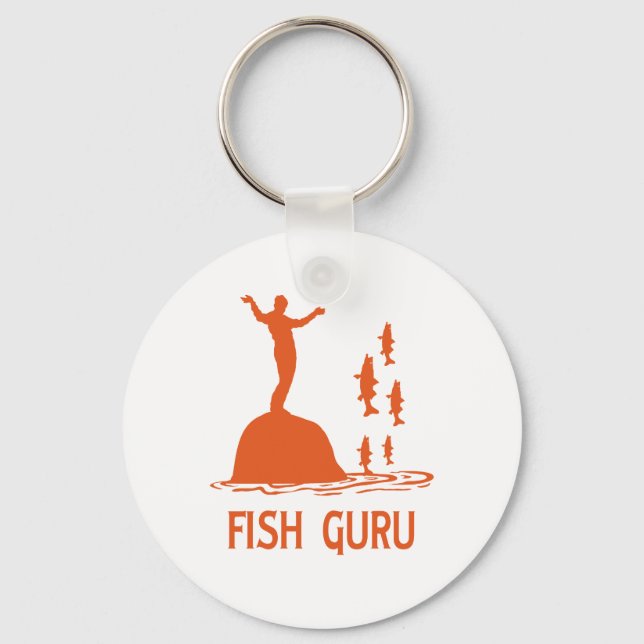 Fish Guru Keychain (Front)