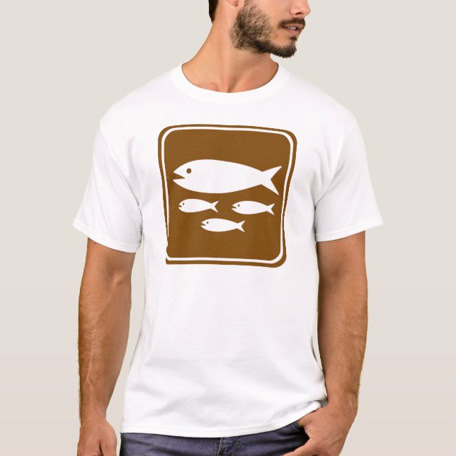 Fish Hatchery Highway Sign T-Shirt (Front)