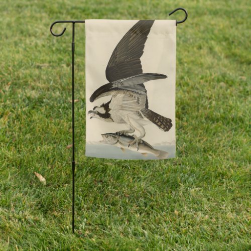 Fish Hawk Osprey from Audubons Birds of America Garden Flag