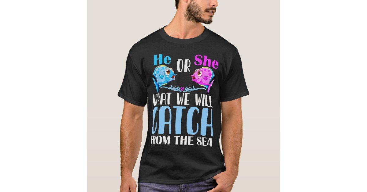  Fish-He Or Fish-She Dad To Be Gender Reveal Baby