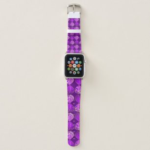 Fish Head Leaves New Purple Gold White Apple Watch Band