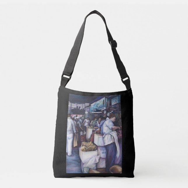 Fish Head Soup, Singapore Crossbody Bag (Front)