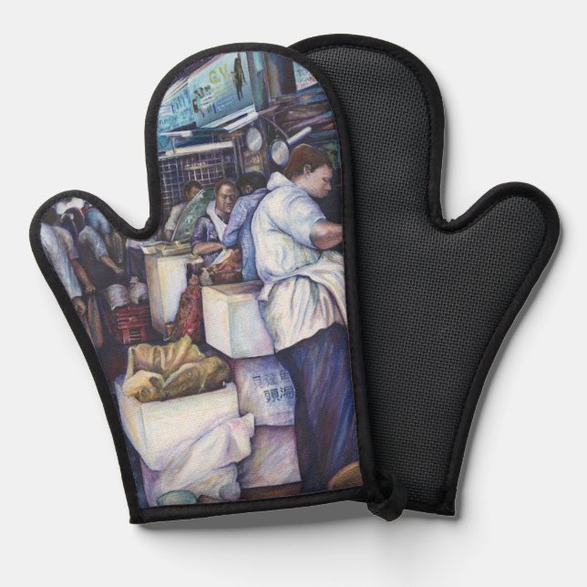 Fish Head Soup, Singapore Oven Mitt (Front/Back)