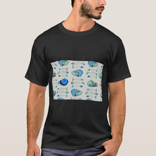 Fish Heads Grey T-Shirt (Front)