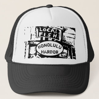 FISH HONOLULU HARBOR TRUCKER HAT