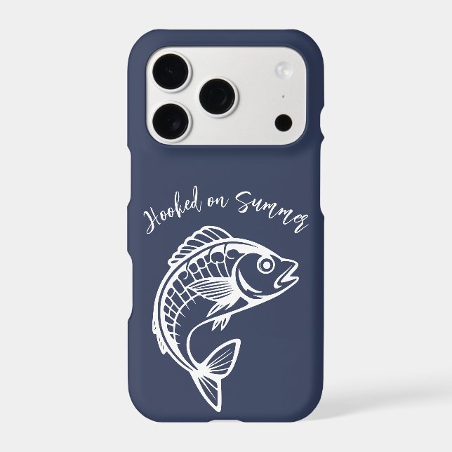 Fish-Hooked On Summer Iphone Case (Back)