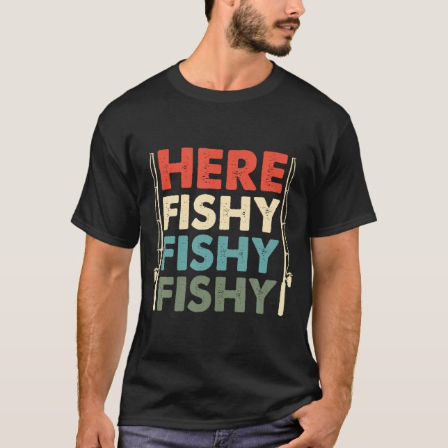 Fish Hunting Fishing Fishrod Fisherman T-Shirt (Front)