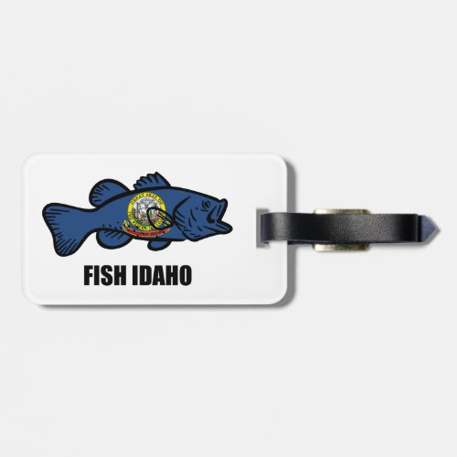 Fish Idaho Luggage Tag