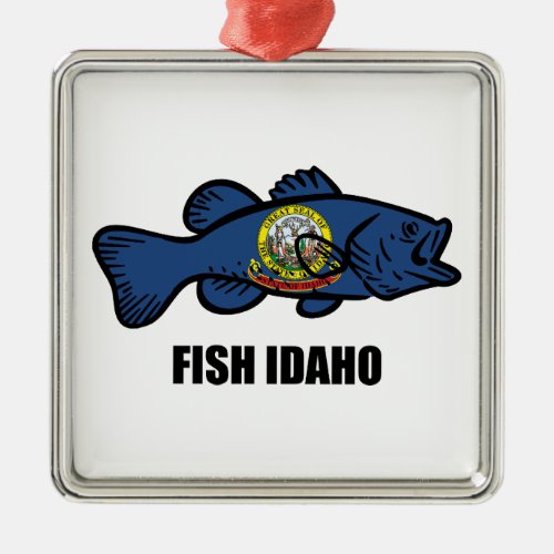 Fish Idaho Metal Ornament