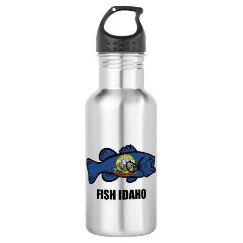 Fish Idaho Stainless Steel Water Bottle
