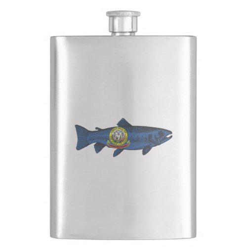 Fish Idaho Trout Flask