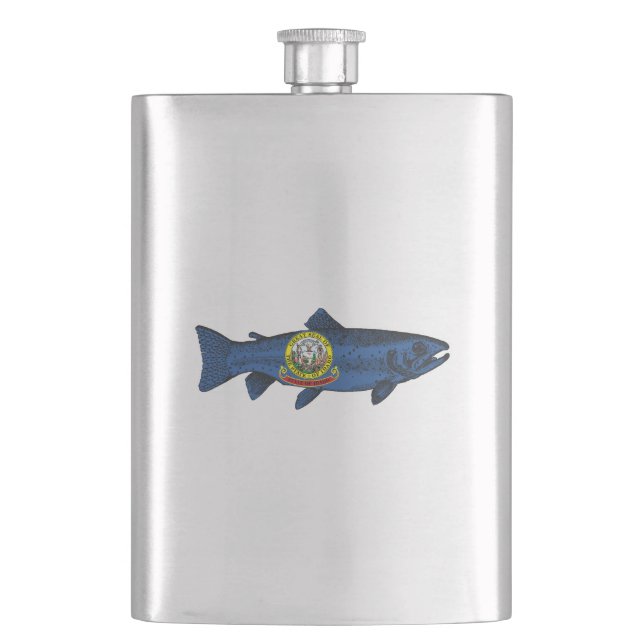 Fish Idaho Trout Flask (Front)