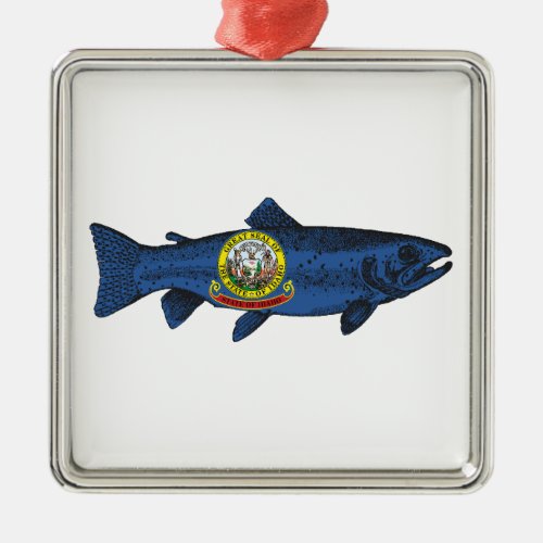 Fish Idaho Trout Metal Ornament