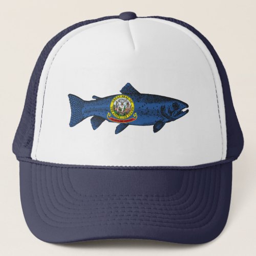 Fish Idaho Trout Trucker Hat