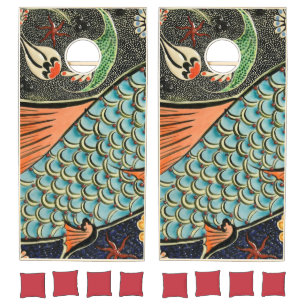 Fish in Chinese culture Zazzle_Growshop. Cornhole Set