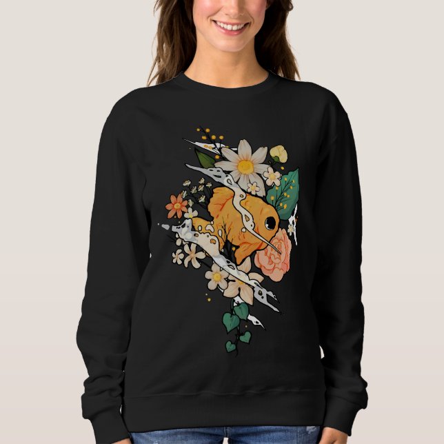 Fish In Flowers Sweatshirt (Front)