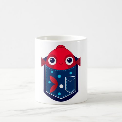 Fish in Pocket Coffee Mug