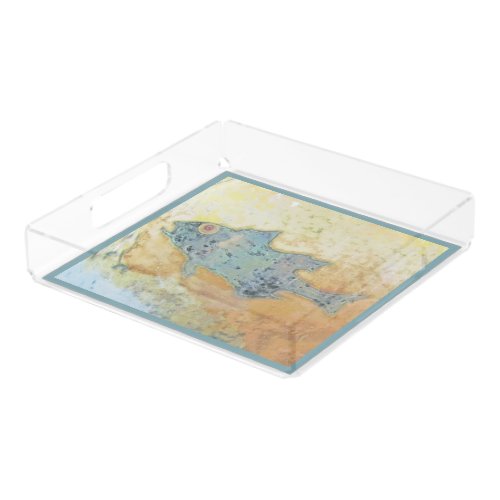 Fish in Shallow Water Acrylic Tray