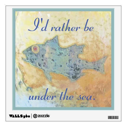 Fish in Shallow Water Wall Sticker