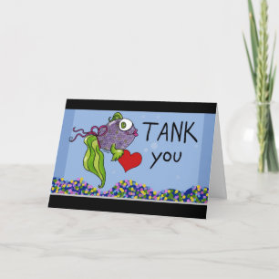 Fish in Tank-Thank You Card