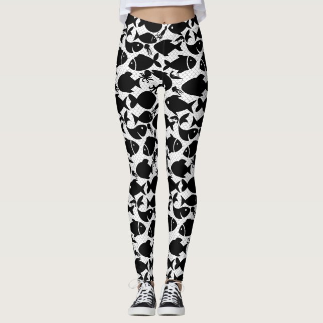 Fish in the net FN2508A.W BG Leggings (Front)