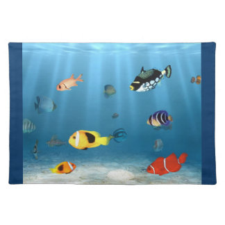 Fish In The Ocean Cloth Placemat