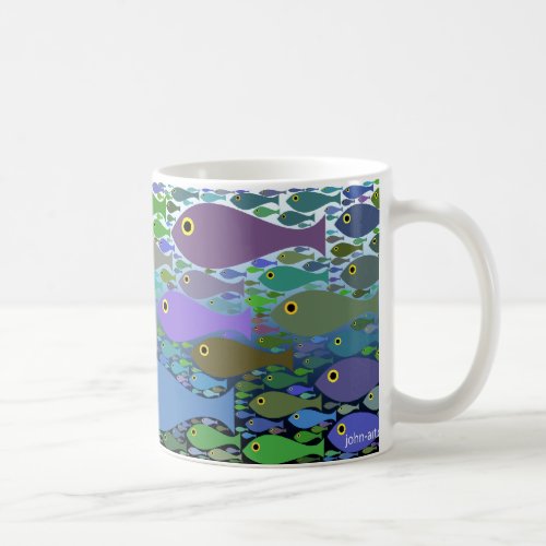 fish in the sea coffee mug