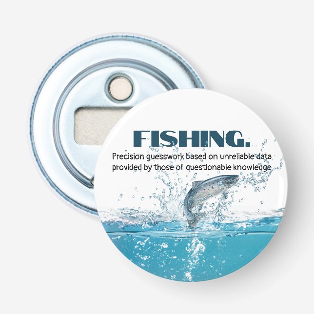 Fish In Water with Quote Bottle Opener (Front)