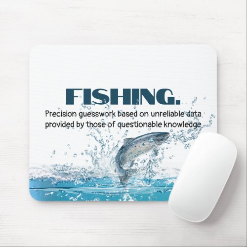 Fish In Water with Quote Mouse Pad