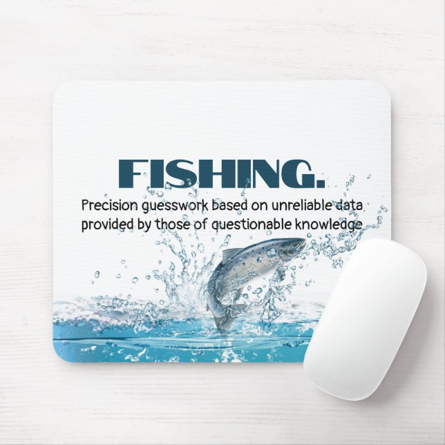 Fish In Water with Quote Mouse Pad (With Mouse)