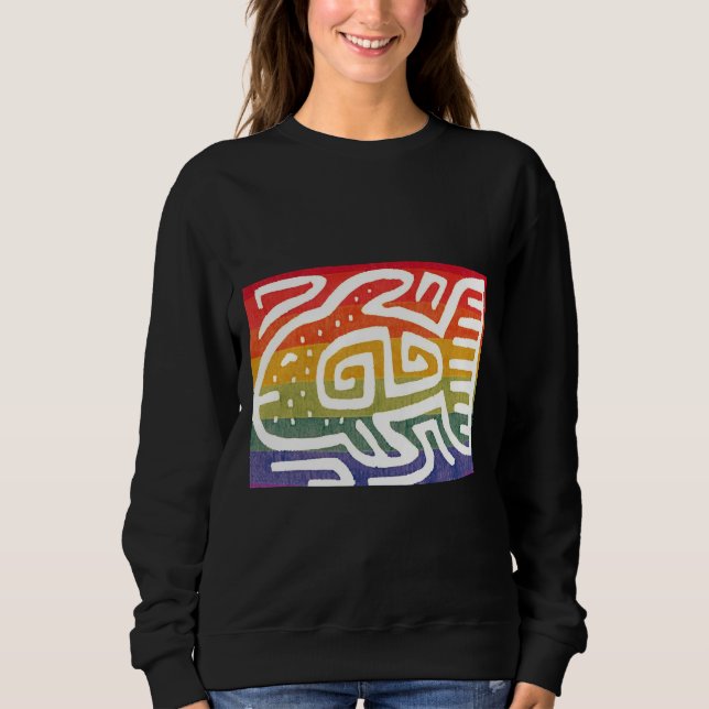 Fish Iris Colored Fish Sweatshirt (Front)