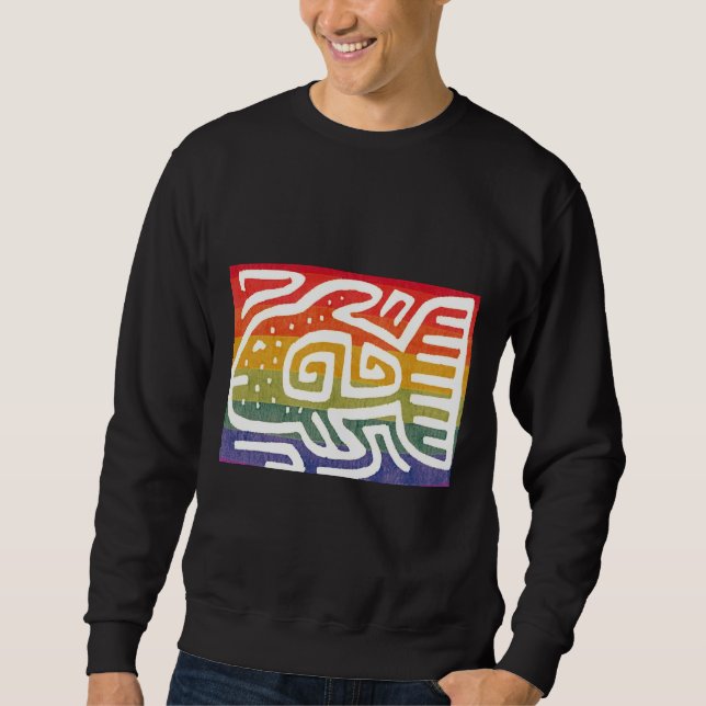 Fish Iris Colored Fish Sweatshirt (Front)