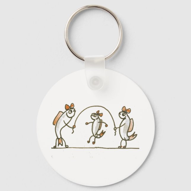 Fish Jumping Rope Keychain (Front)