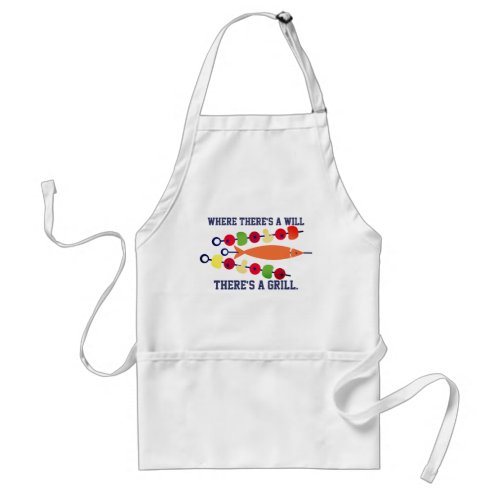 Fish kebab funny grilling cooking kitchen apron