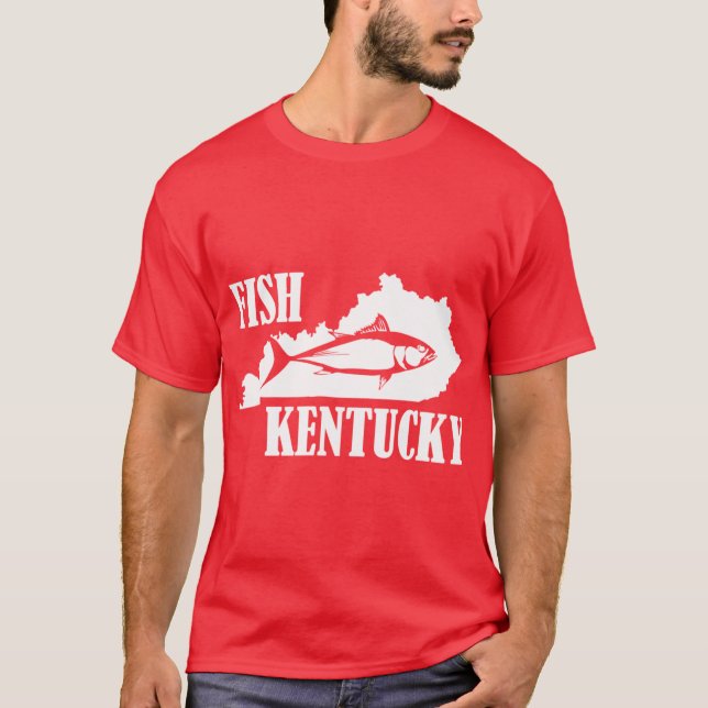 Fish Kentucky Fishing product Funny Fishing Appare T-Shirt (Front)